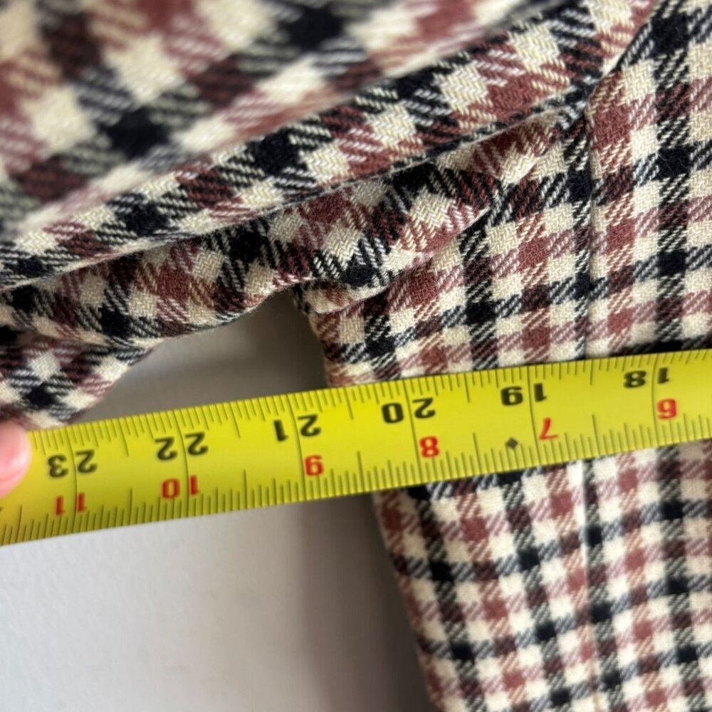Liz Claiborne Womens Tart Tartans Plaid Wool Blend Blazer Multicolor Size 16 - Picture 3 of 14